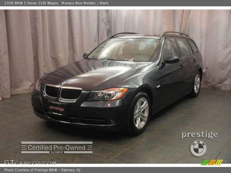 Monaco Blue Metallic / Black 2008 BMW 3 Series 328i Wagon