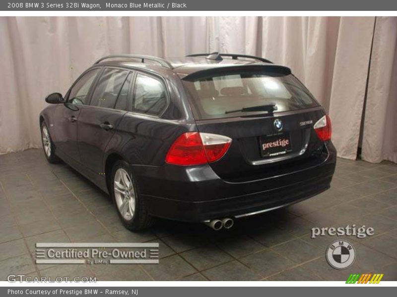 Monaco Blue Metallic / Black 2008 BMW 3 Series 328i Wagon