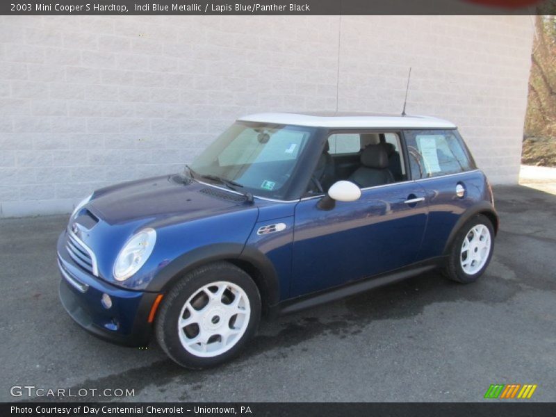 Indi Blue Metallic / Lapis Blue/Panther Black 2003 Mini Cooper S Hardtop