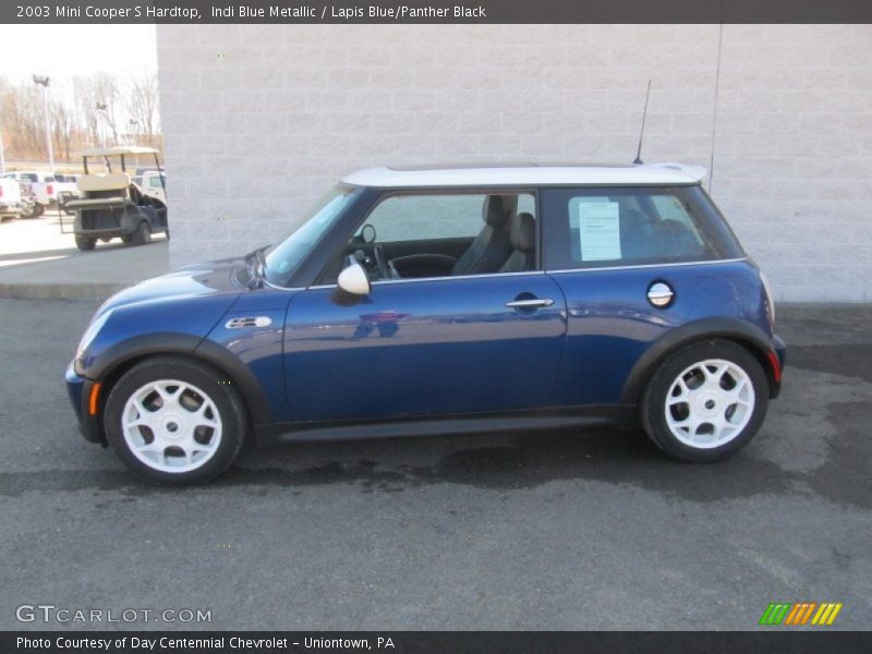 Indi Blue Metallic / Lapis Blue/Panther Black 2003 Mini Cooper S Hardtop