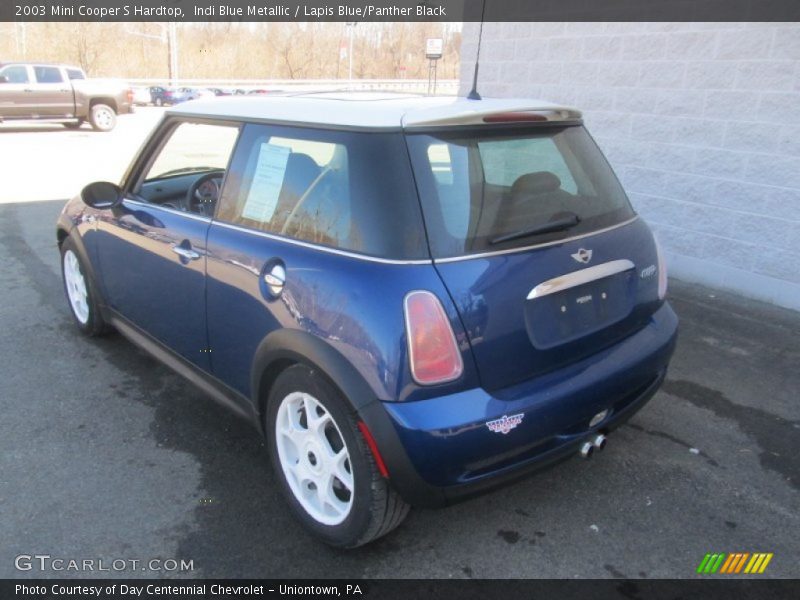 Indi Blue Metallic / Lapis Blue/Panther Black 2003 Mini Cooper S Hardtop