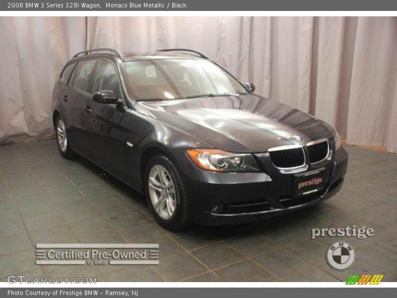Monaco Blue Metallic / Black 2008 BMW 3 Series 328i Wagon