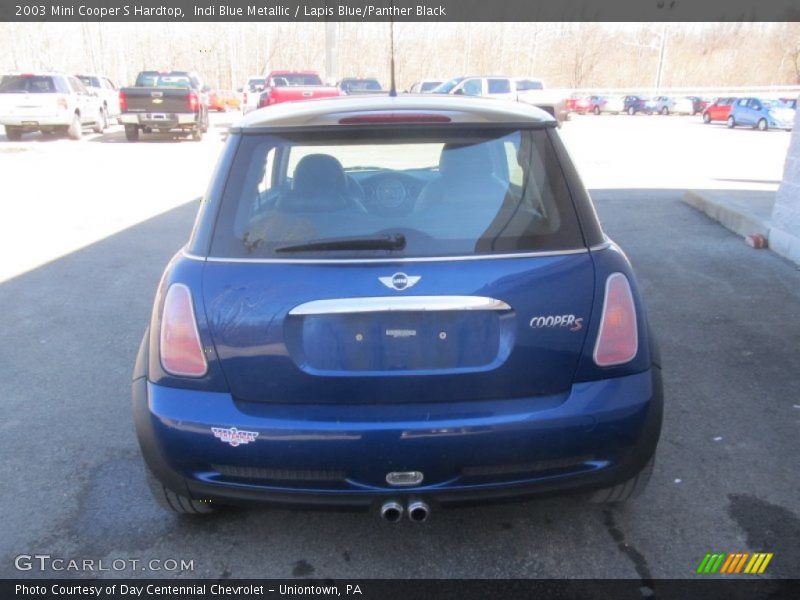 Indi Blue Metallic / Lapis Blue/Panther Black 2003 Mini Cooper S Hardtop
