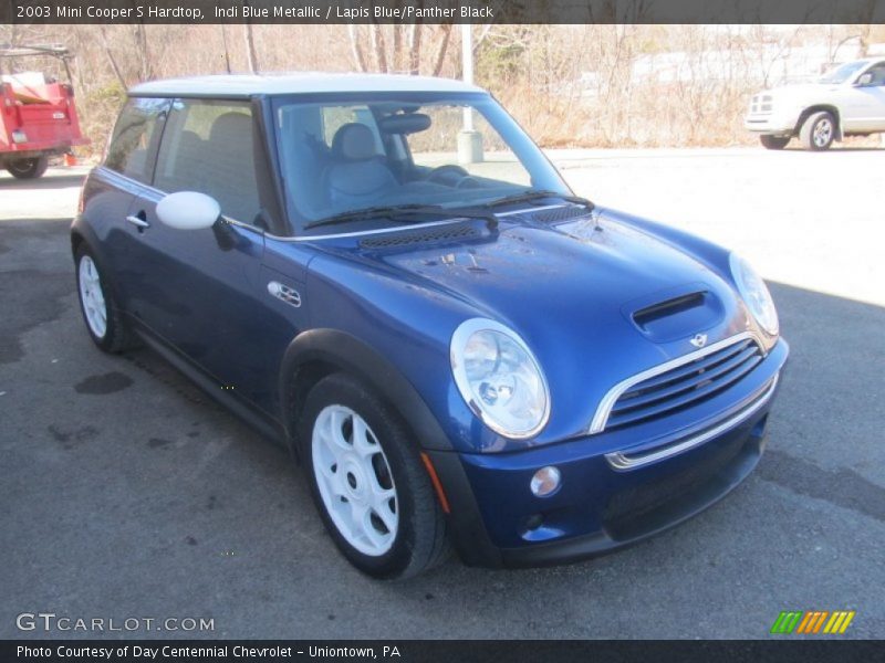 Indi Blue Metallic / Lapis Blue/Panther Black 2003 Mini Cooper S Hardtop