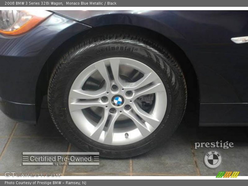 Monaco Blue Metallic / Black 2008 BMW 3 Series 328i Wagon
