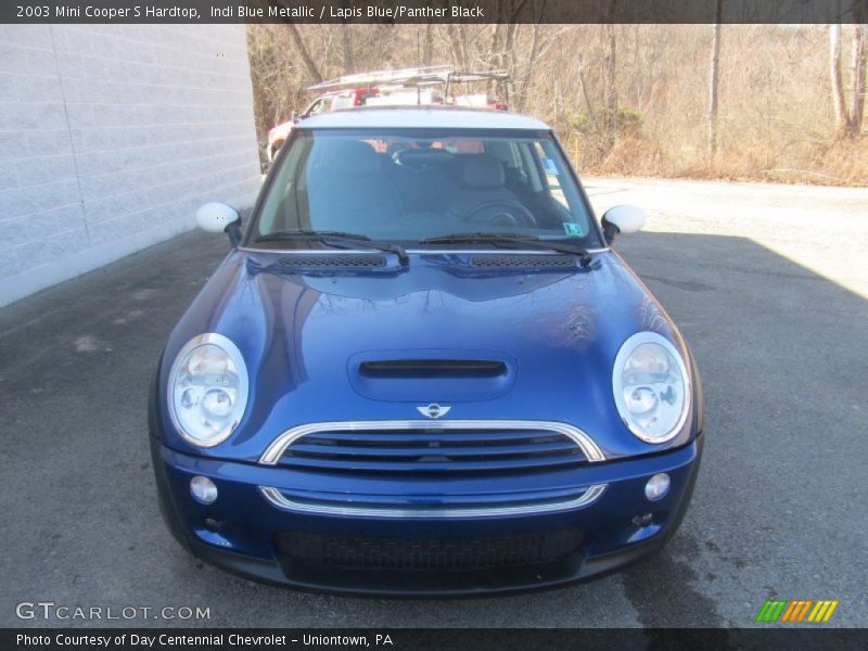 Indi Blue Metallic / Lapis Blue/Panther Black 2003 Mini Cooper S Hardtop