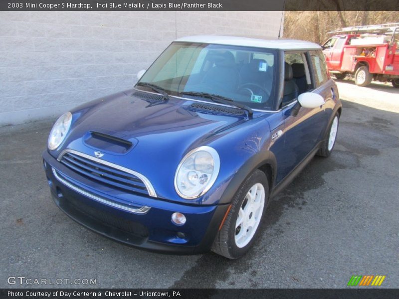 Indi Blue Metallic / Lapis Blue/Panther Black 2003 Mini Cooper S Hardtop