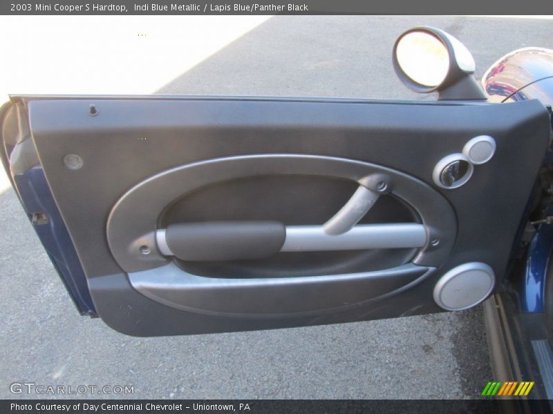 Indi Blue Metallic / Lapis Blue/Panther Black 2003 Mini Cooper S Hardtop