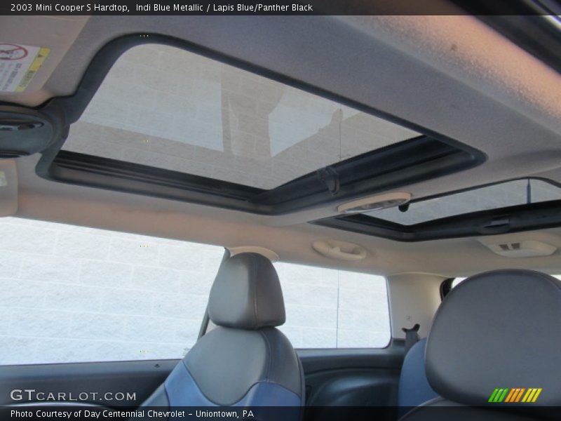 Indi Blue Metallic / Lapis Blue/Panther Black 2003 Mini Cooper S Hardtop