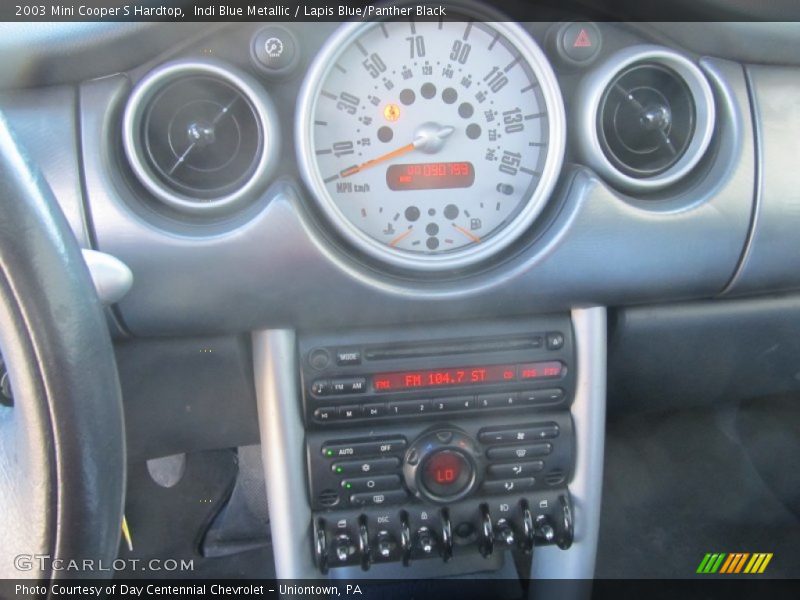 Indi Blue Metallic / Lapis Blue/Panther Black 2003 Mini Cooper S Hardtop