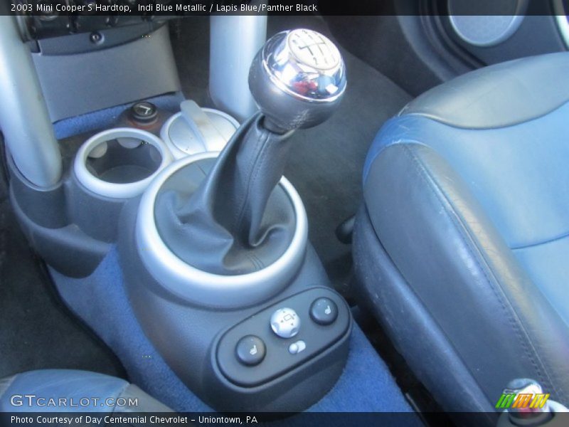 Indi Blue Metallic / Lapis Blue/Panther Black 2003 Mini Cooper S Hardtop