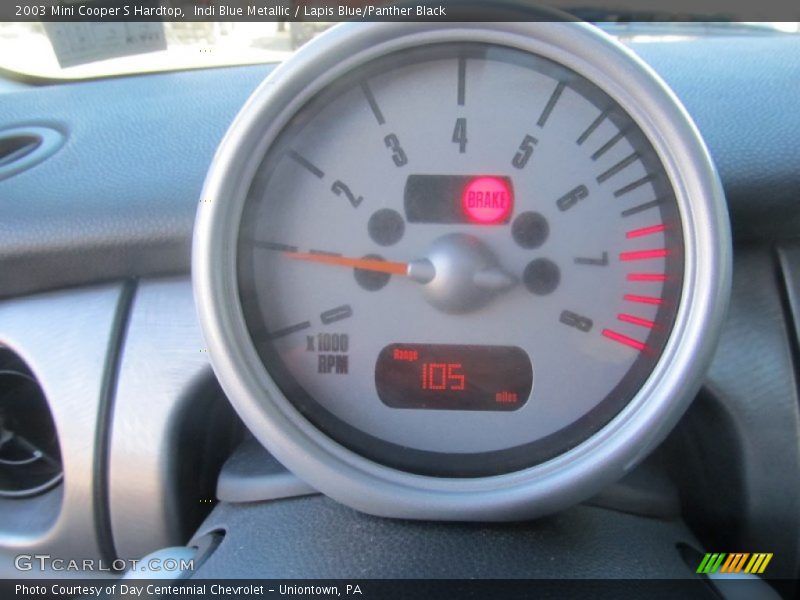Indi Blue Metallic / Lapis Blue/Panther Black 2003 Mini Cooper S Hardtop