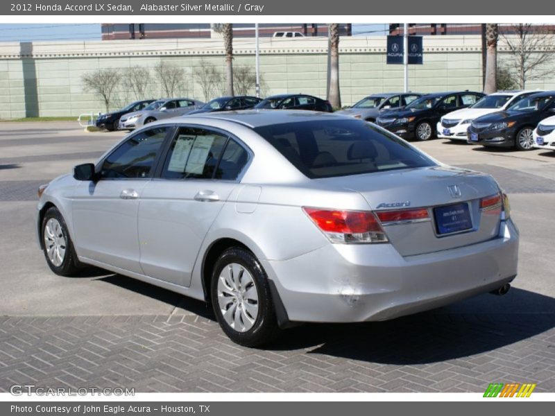 Alabaster Silver Metallic / Gray 2012 Honda Accord LX Sedan