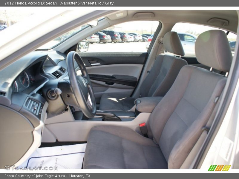 Alabaster Silver Metallic / Gray 2012 Honda Accord LX Sedan