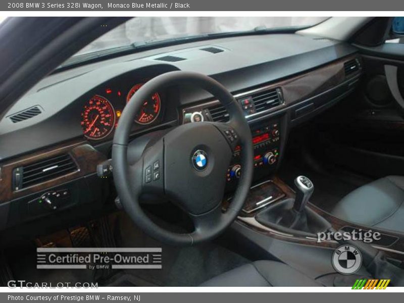 Monaco Blue Metallic / Black 2008 BMW 3 Series 328i Wagon