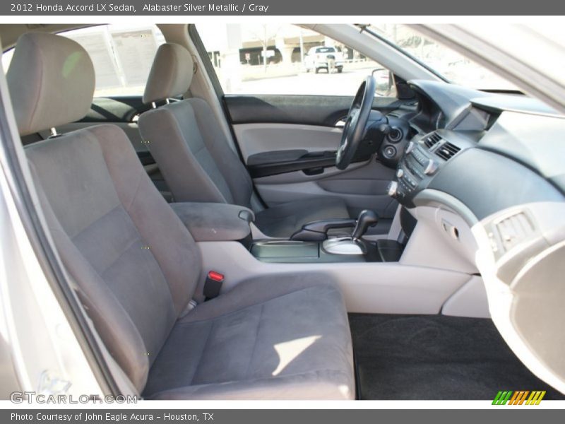 Alabaster Silver Metallic / Gray 2012 Honda Accord LX Sedan