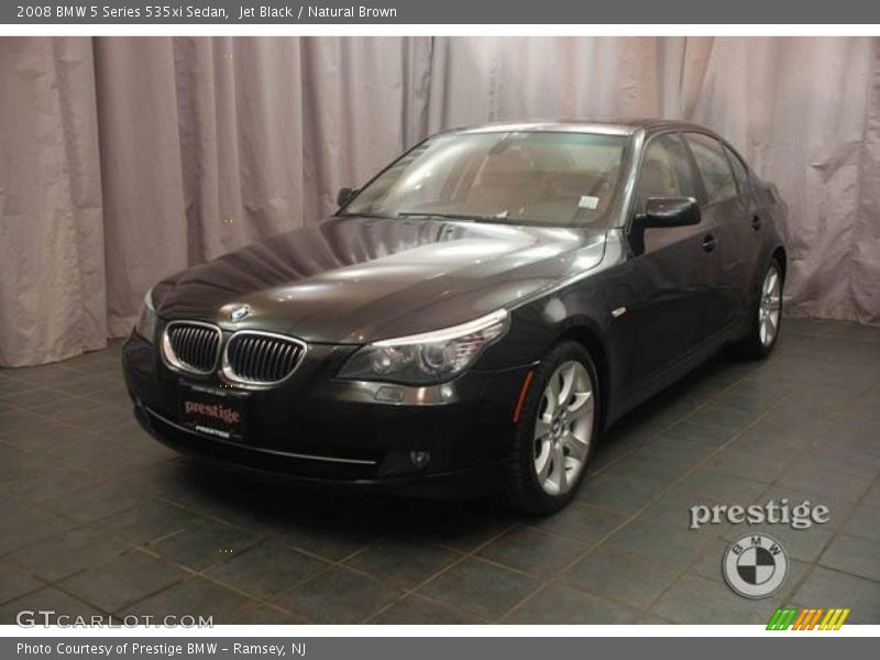 Jet Black / Natural Brown 2008 BMW 5 Series 535xi Sedan