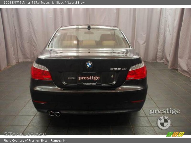 Jet Black / Natural Brown 2008 BMW 5 Series 535xi Sedan