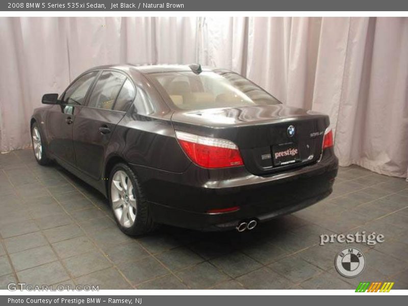 Jet Black / Natural Brown 2008 BMW 5 Series 535xi Sedan