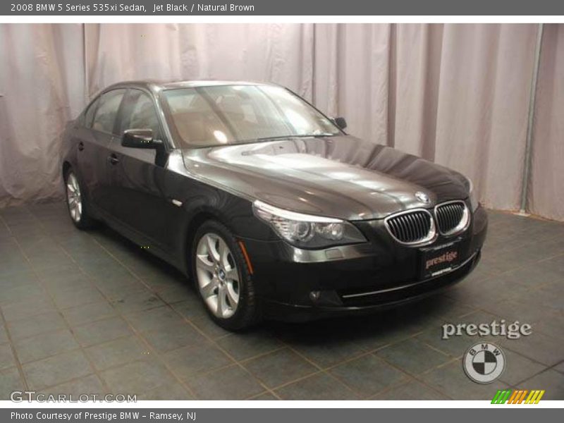 Jet Black / Natural Brown 2008 BMW 5 Series 535xi Sedan