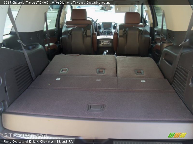 White Diamond Tricoat / Cocoa/Mahogany 2015 Chevrolet Tahoe LTZ 4WD