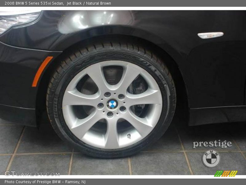 Jet Black / Natural Brown 2008 BMW 5 Series 535xi Sedan