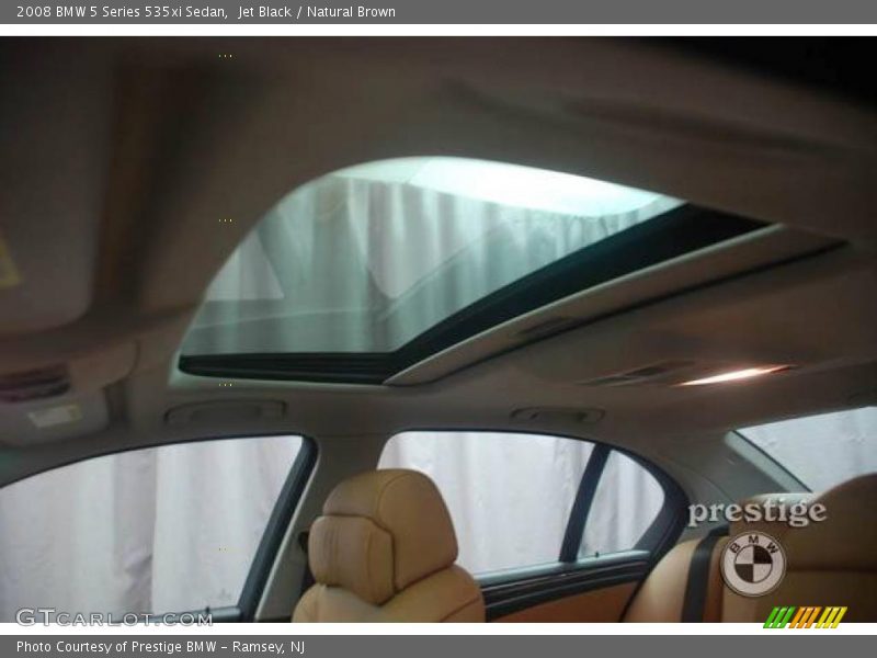 Jet Black / Natural Brown 2008 BMW 5 Series 535xi Sedan
