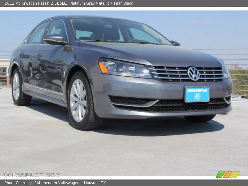 Platinum Gray Metallic / Titan Black 2012 Volkswagen Passat 2.5L SEL