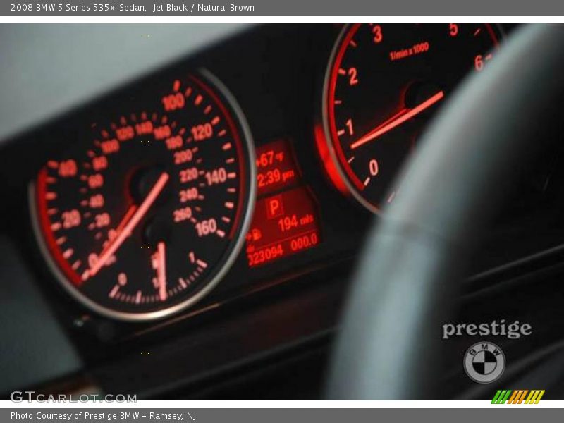 Jet Black / Natural Brown 2008 BMW 5 Series 535xi Sedan