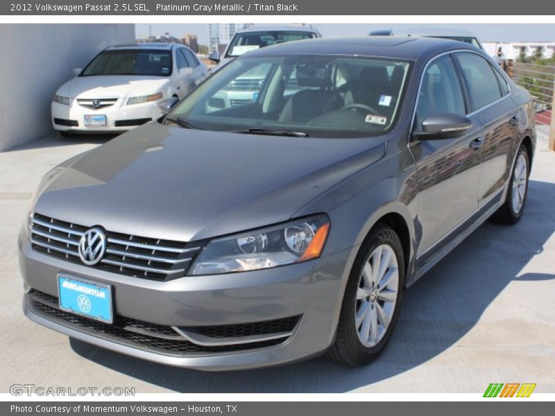 Platinum Gray Metallic / Titan Black 2012 Volkswagen Passat 2.5L SEL