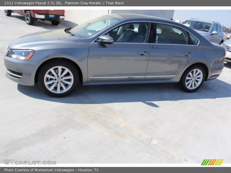 Platinum Gray Metallic / Titan Black 2012 Volkswagen Passat 2.5L SEL