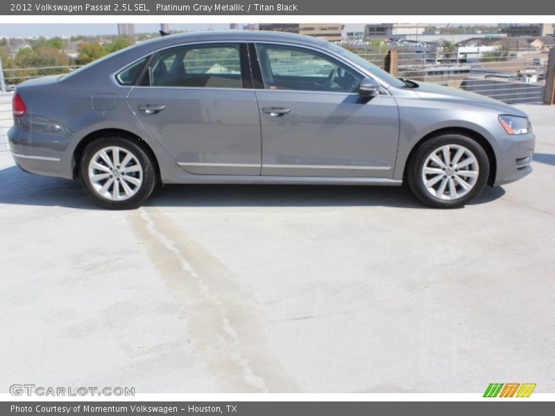 Platinum Gray Metallic / Titan Black 2012 Volkswagen Passat 2.5L SEL