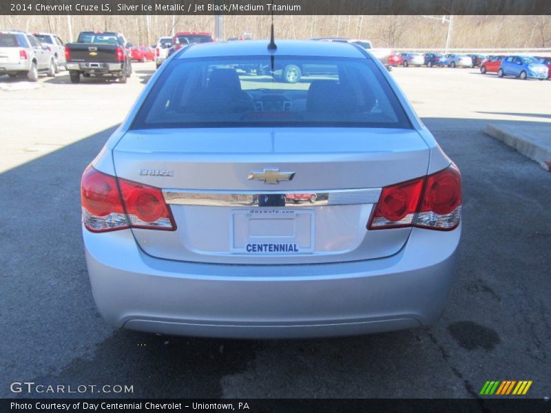 Silver Ice Metallic / Jet Black/Medium Titanium 2014 Chevrolet Cruze LS