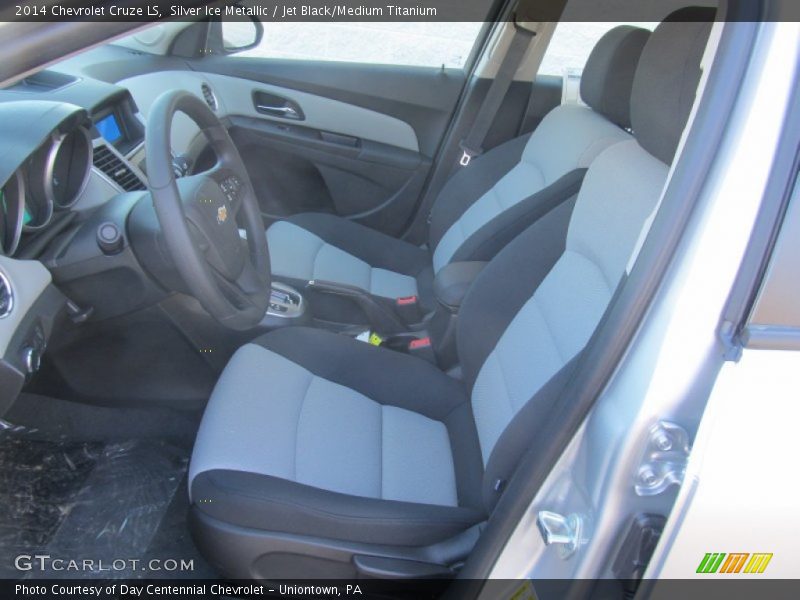 Silver Ice Metallic / Jet Black/Medium Titanium 2014 Chevrolet Cruze LS