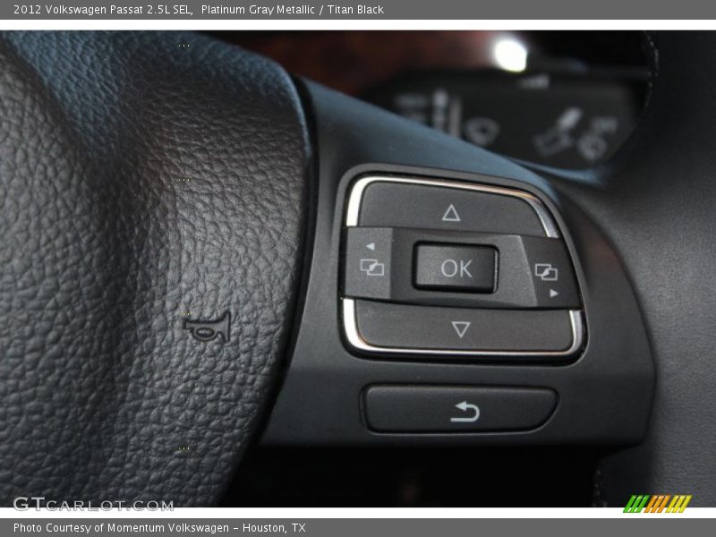 Platinum Gray Metallic / Titan Black 2012 Volkswagen Passat 2.5L SEL