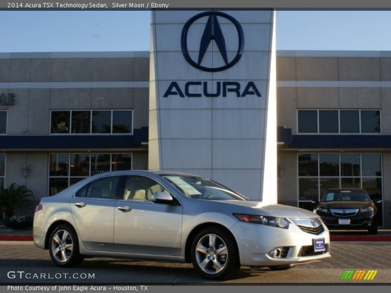 Silver Moon / Ebony 2014 Acura TSX Technology Sedan