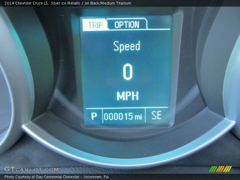 Silver Ice Metallic / Jet Black/Medium Titanium 2014 Chevrolet Cruze LS