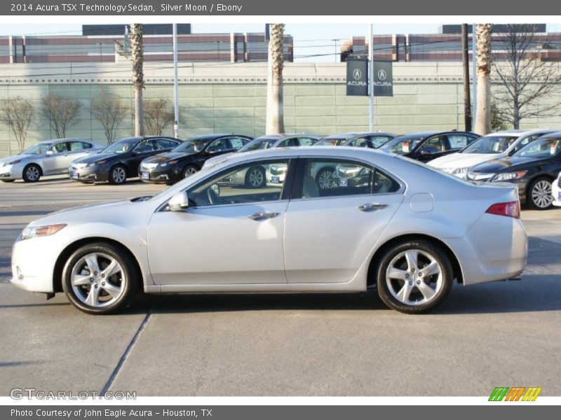 Silver Moon / Ebony 2014 Acura TSX Technology Sedan