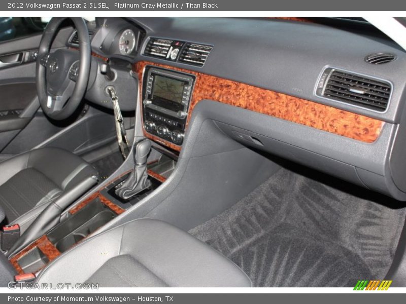 Platinum Gray Metallic / Titan Black 2012 Volkswagen Passat 2.5L SEL