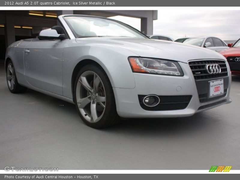 Ice Silver Metallic / Black 2012 Audi A5 2.0T quattro Cabriolet