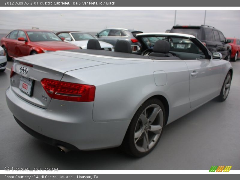 Ice Silver Metallic / Black 2012 Audi A5 2.0T quattro Cabriolet