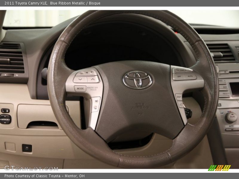 Blue Ribbon Metallic / Bisque 2011 Toyota Camry XLE