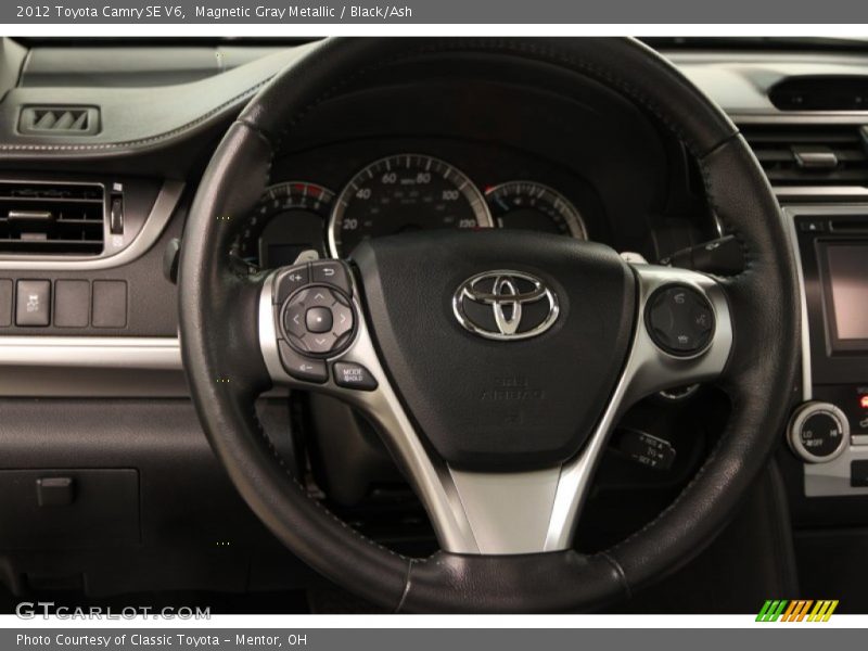 Magnetic Gray Metallic / Black/Ash 2012 Toyota Camry SE V6