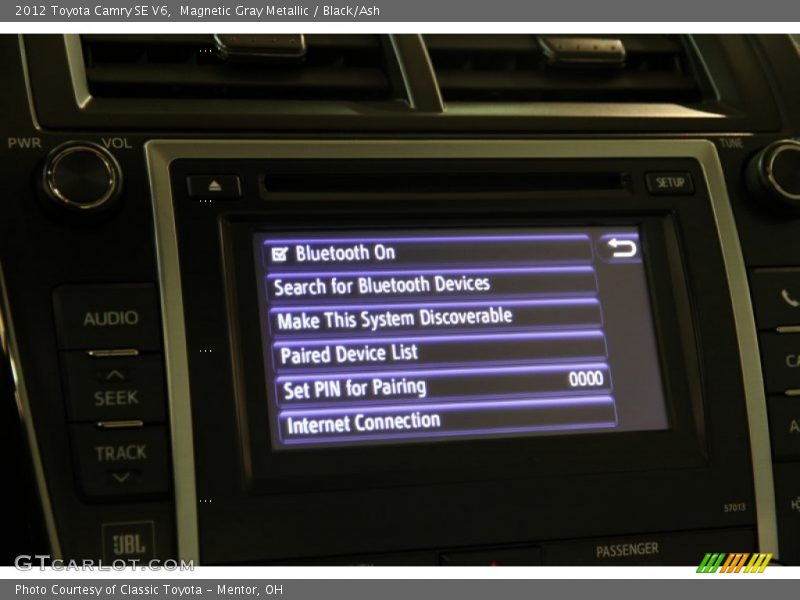 Magnetic Gray Metallic / Black/Ash 2012 Toyota Camry SE V6