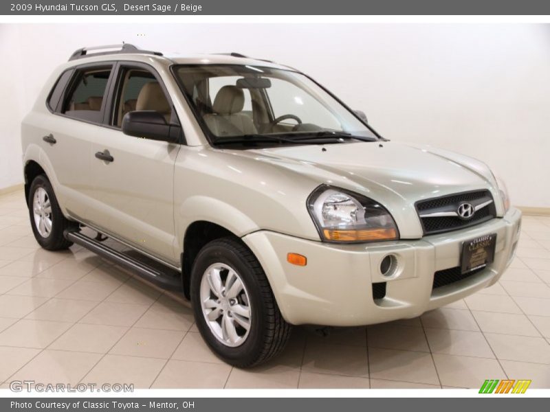 Desert Sage / Beige 2009 Hyundai Tucson GLS