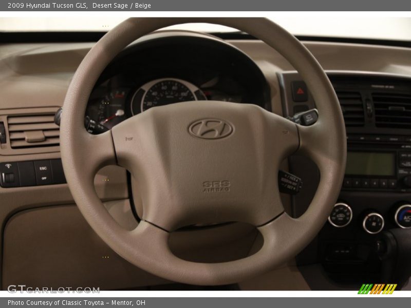 Desert Sage / Beige 2009 Hyundai Tucson GLS