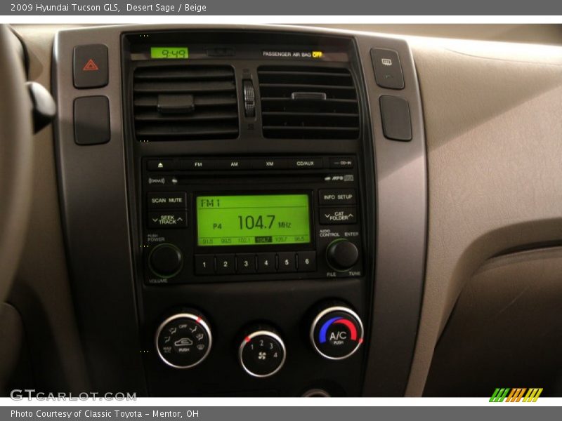 Desert Sage / Beige 2009 Hyundai Tucson GLS