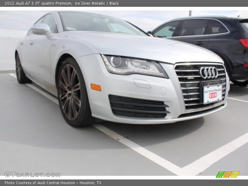 Ice Silver Metallic / Black 2012 Audi A7 3.0T quattro Premium