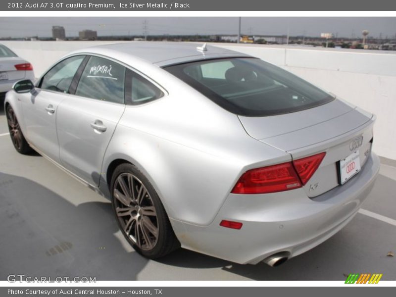 Ice Silver Metallic / Black 2012 Audi A7 3.0T quattro Premium