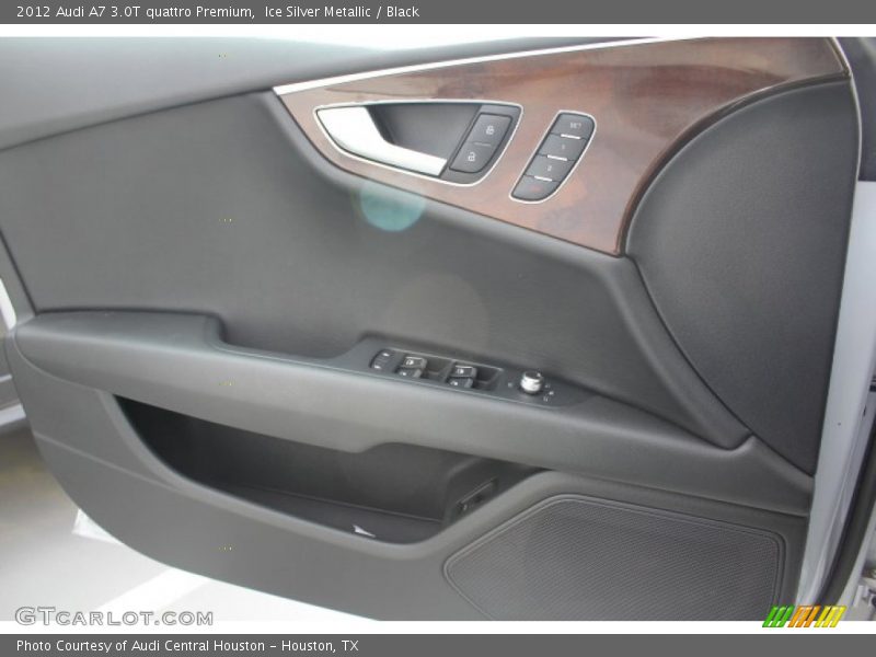 Ice Silver Metallic / Black 2012 Audi A7 3.0T quattro Premium